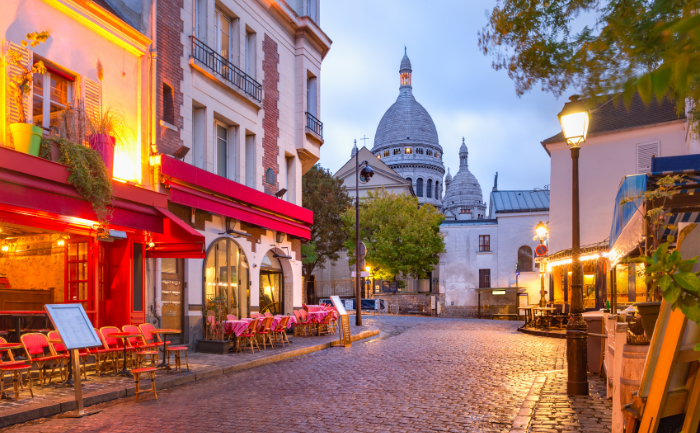 Roteiro em Montmartre em Paris