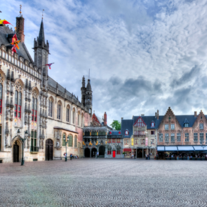 Praça Burg em Bruges